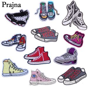 Other Home Garden Prajna Cartoon Canvas Shoes Patch Anime Embroidered Iron On Patches Sticker For Clothes Sewing Jeans Appliques Badge E 230107