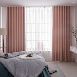 Cortina de cor sólida Blackout Curtians para salas de estar para sala de estar com cortinas de janela de moda de sala de estar com cortinas personalizadas feitas