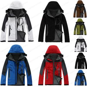 Designer hooded men's waterproof breathable soft shell jacket men outdoor sports jacket women's ski hiking windproof winter