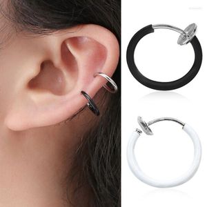 Brincos de backs 1pcs produto simples e individual pequeno círculo único de moda única piercing de clipe de ouvido não pierd