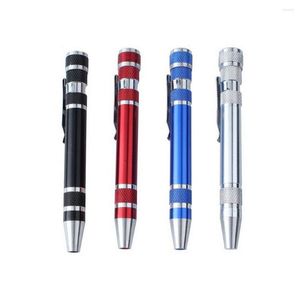 Professional Hand Tool Sets 8 In 1 Screwdriver Set Portable Aluminum Alloy High Precision Disassembly Pen For Phone Computer Repair