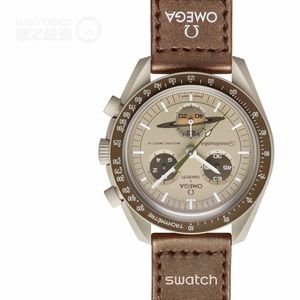 High Quality 2022 MOON Summer NEW Designer 6 Pins Mark Functional Speedmaster Planet Quartz Watch Unisex Swatch Couple Watch bb02