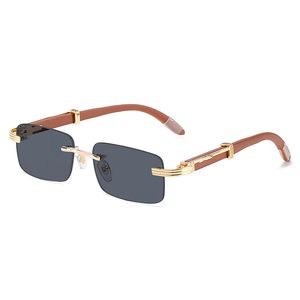 Shades occhiali firmati occhiali da sole di lusso mens senza montatura sonnenbrille vintage classici alla moda lunette de soleil senza cornice sport occhiali da lettura da donna