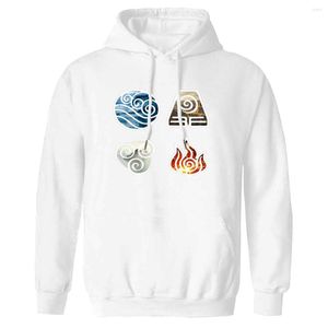 Herrtröjor The Last Airbender Mens Hooded Long Sleeve Polyester Sweatshirt Vintage Hipster Outwear Clothing Tops 2023 Ankomstdragare