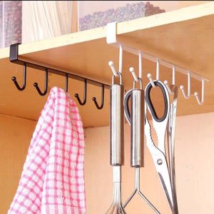 Küche Lagerung Rack Kleiderschrank Haken Tür Kleiderbügel Kleidung Hängen Halter Organizer Schrank Regal Kochen Utensil