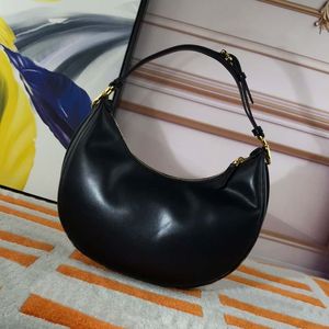 Crescent Hobo Bag Women Axel Handv￤ska Purse Half Moon Leather Evening Clutch Handv￤skor Botten bokstav L￤tt kvalitet Handv￤skor