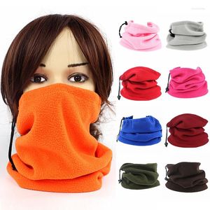 Berets Fleece Neck Buff Männliche Bandana Wärmer Winter Winddichte Schlauchschals Für Gesicht Weiche Frauen Halbmaske Gamasche Snowboard Ski