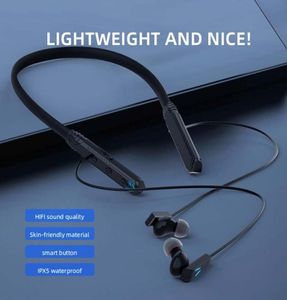 Wireless Earphones Bluetooth Headphones Hanging Neck Music Sports Gaming Headset SweatProof Earphone For Android Universal Phone 9880284