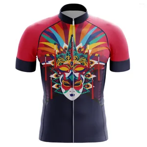 Męskie koszulki Stylowe dla Włochów z krótkim rękawem noszenie roweru anty-tweat Jersey Outdoor Sportswear Top Noving Ubrania