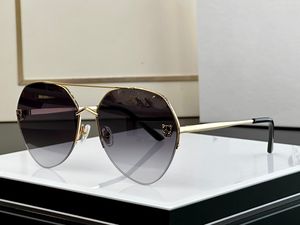 Erkekler ve Kadınlar İçin Güneş Gözlüğü Yaz 0355 Stil Anti-ultraviyole retro plaka metal Oval Yarım Çerçeve Gözlükleri Rastgele Kutu 0355s