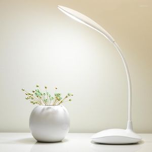 Bordslampor USB laddning Touch Writing Brightness Justering Belysning Creative Simple Eye Protection Folding Desk Reading LED LAMP