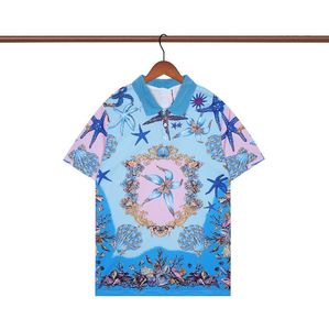 M￤n avslappnade skjortor Fashion Business Bowling Hawaii Style 2023 Summer Seaside Beach Short Sleeve Shirts