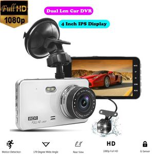 Car DVR Camera Video Recorder GT29 Dual Lens Full HD 1080P 4" IPS Display Dash Cam 170 Degree G-Sensor Night Vision Auto Dashcam DVRs