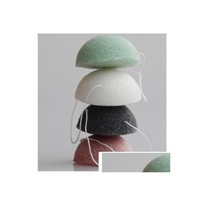 Sponges Applicators Cotton Wash Natural Active Plant Konjac Cleansing Bamboo Charcoal Facial Puff Face Cleaning Flap Amorphophall Dhz1G
