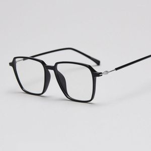 Solglasögon ramar plast titan anti Blue Light Square Optical Glasses Men Women TR90 mode datorglasögon 50387