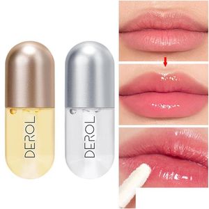 Lip Gloss 2Pcs/Set Ginger Mint Plum Mineral Oil Moisturizing Care Essence Serum Makeup Liquid Lipsticks Cosmetic Drop Delivery Healt Dhrk0