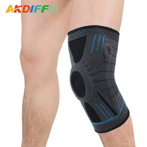 Knee Pads Elbow & 1 Pcs Breathable Support Brace Running Fitness Hiking Cycling Protector Silicone Pad Springs Elastic Sports