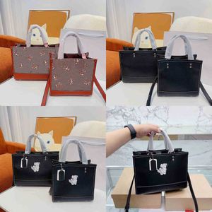 Totes Coabag The Tote Bag Women Animal Print Leather Handbag Woman Designer purses Handbags Luxury Shoulder Shopping Bags Purse 220902