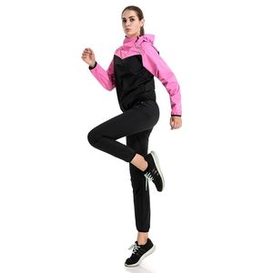 Pantaloni da donna a due pezzi Tuta da fitness sudata Sport Yoga Running Top Coppia