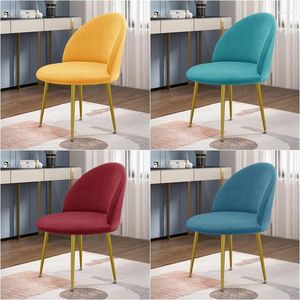 Chair Covers 1/6Pcs Soft Velvet Dining Cover Curved Duckbill Elastic Slipcover Dirty Proof Seat Protector For Living Room Kitchen