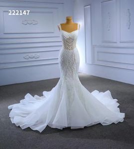 Mermaid Wedding dress Mori Super Beautiful Dream Bride Lace Slim White Dress SM222147