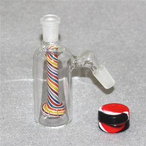 6 Styles Hookahs 14mm 18mm Catcher de cinzas para a água de vidro Bongo 45 90 graus Casado PERC Glass Recunhe Pyrex Bubbler Ashcatchers