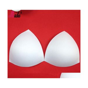 Aksesuarlar 1Pair/Lot Mayo Dolgu Ekler Kadın Giysileri Köpük Üçgen Sünger Padleri Göğüs Bardakları Göğüs Sütü Bikini Pad DR DHMDF