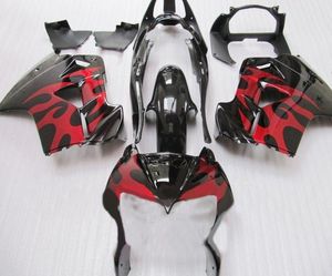 Motorcycle Fairing kit for Honda VFR800RR 98 99 00 01 VFR 800 1998 2001 ABS Red flames black Fairings setGifts HW247910150