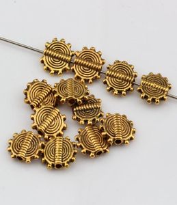 250st antik guld zinklegering v￤xel hjul distansp￤rlor 8x10 mm f￶r smycken tillverkar armband halsband diy tillbeh￶r3635678