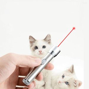 Cat Toys śmieszne laserowe zabawka Red Dot Light Creative Sight Wskaźnik Pen interaktywny LED USB UV