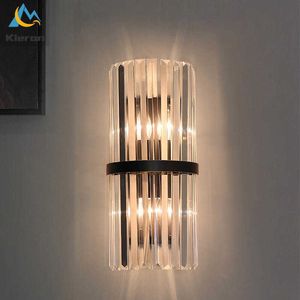 Chandeliers Modern Simple 40CMcrystal LED Lights Living Bathroom Study Bedroom Wall Waterproof Antirust Alloy Room Decor Lamp 0109