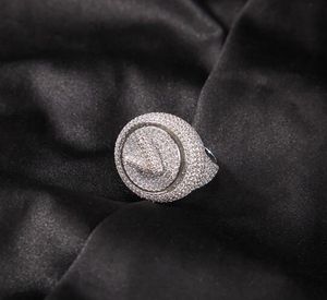 Nazwa niestandardowa A Pierścienie Z. 360 Pierścienie obrotowe Cubic Cyrronia Biżuteria