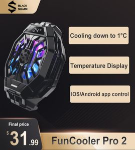 Original Black Shark 4 3 Pro 2 Pro Fun Cooler Liquid Cooling Fan Back Clip för Xiaomi Mi 10 Pro Rog 2 3 Red Magic Funcooler6426660