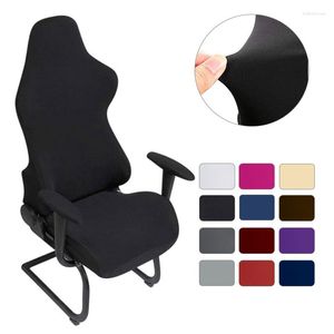 Chair Covers 4pc/1 Set Gaming Office Seat Cover With Armrest Spandex Splicover Elastic Computer Cadeiras Gamer