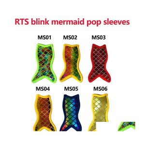 Ice Cream Tools Popsicle Sleeves Reusable Bag Mermaid Lobster Crocodile Shark Zer Holders Drop Delivery Home Garden Kitchen Dining Ba Dhixt