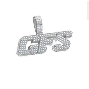 SAPECIAL HIP HP HIP HOP REAL 925 Silver Lettera di Diamond Moissanite per Mans