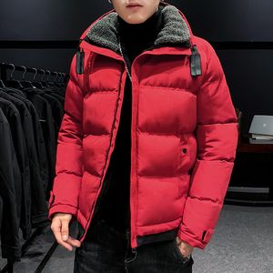 Herrenjacken Markenkleidung Herren Winterparka Mittellänge 4 Farben Winddichte warme Jacke Outwear Mantel Plus Größe 4XL Schwarz Weiß Gelb Rot 230107