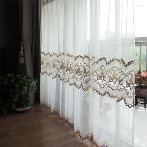 Curtain Valance Romantic Drapes Partition Elegance Flower Classical Purdah Livingroom Window Decora Shades Wedding