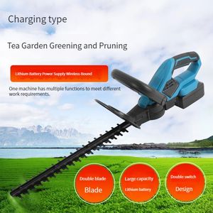 Greenworks Lawn Mower 24V Cordless Hedge Trimmer Electric Household Trimming Pruning Saw Quick Charge Rechargeable Trimmer For Garden
