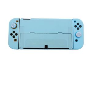 Dockable Case for Nintendo Switch Oled with 4 pcs Same Color Thumb Caps Cute JoyCon Controller Grip Protective Cover Game Access35279302