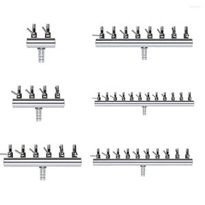 Hava Pompaları Aksesuar Akvaryumu 2 4 6 8 10 12 Yol Sline İçeride Ayrıştırıcı Kontrol Valfi 6mm Oksijen Pompası Hortum Giriş Dia8mm 006