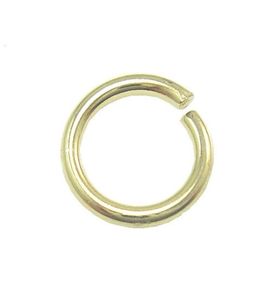 100pcslot 925 Sterling Silver Gold Plated Open Jump Ring Split Rings Tillbehör för DIY Craft Jewelry W50093284694