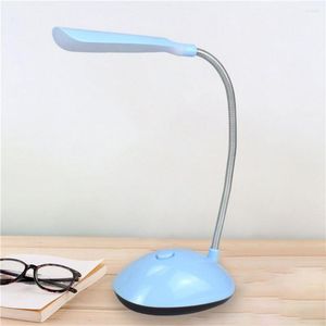 Lampade da tavolo Lampada utile Lampada da lettura alimentata tramite USB Tipo di supporto regolabile LED rotante a 360 gradi