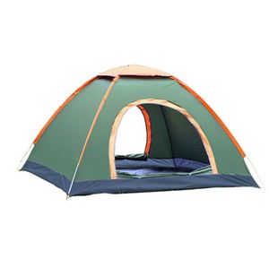 ポータブルキャンプテント自動屋外ポップアップハイキングテント3-5人家族旅行折りたたみバックパッキングテント