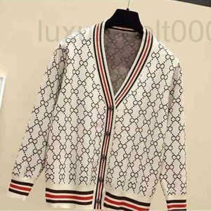 Kvinnorjackor Autumn Winter Sweaters Designer Hoodie Sticked G Letter Brodery Temperament High-End Fashion Outerwear Coats To7b