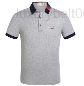 Men's Polos designer Brand New style mens polo shirt Top G Letter embroidery Crocodile men short sleeve cotton jerseys polos Hot Sales Men XU6L
