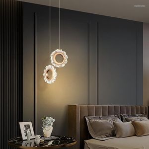 Lampade a sospensione Lampada da soffitto a LED Lustre Lampadari da soggiorno Luce moderna Decorazioni per la casa 9W 12W Decorazione solare sospesa