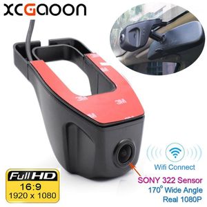 XCGAOON WIFI 170 Derece Araba DVR Video Kaydedi Kamera Kamerası 1080p Gece Sürümü Novatek 96655 Sony 322 Sensörü Kullanın