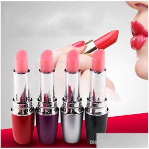 Inne produkty zdrowotne Piękno Lipstick Vibe Dist Mini Vibrating wibrujący patyki do ust Skoczki Jaja Ex Toys Produkty dla kobiet dhnzq