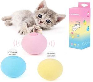 3 PCs Simulação Sons Toys de Bola de Cato para Cats PET PET Interativo Catnip Funny Toy Supplying Kitten Toining Training Supplies for Cat 221746124